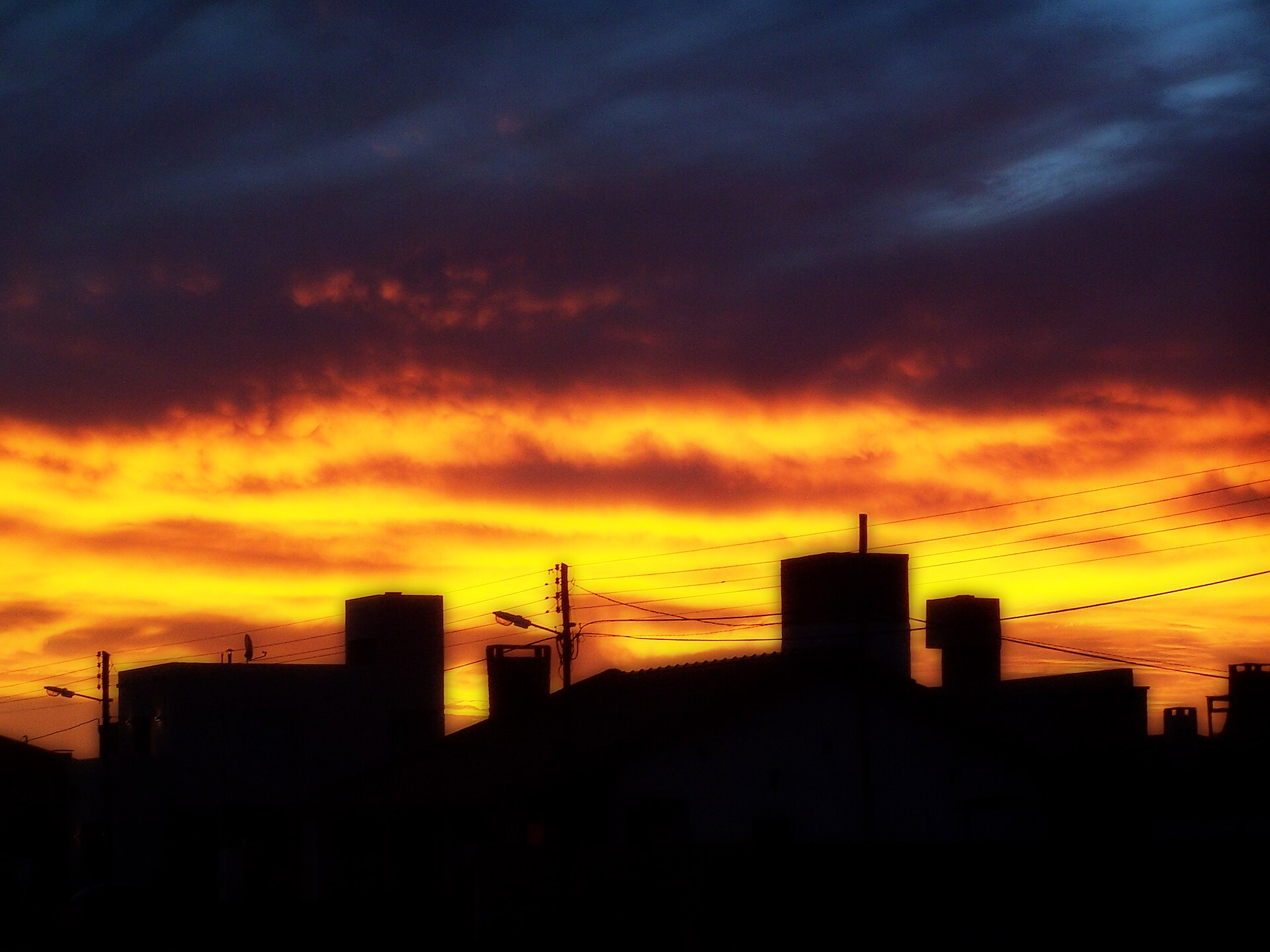 Atardecer en Las Grutas, Rio Negro - Cielo patagonico sobre el Golfo San Matias